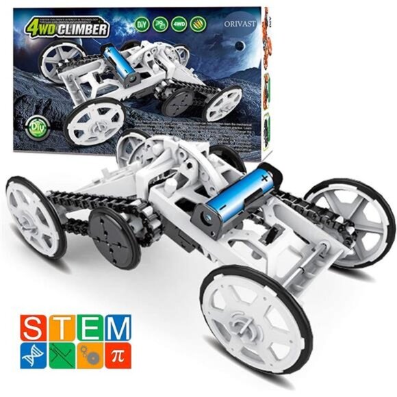 Kits for Kids, 4WD Climbing Vehicle STEM Projects for Kids Ages 8-12
